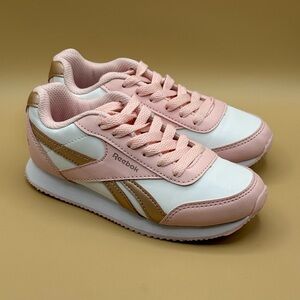 Reebok Girls Sneakers White Pink and Gold Size 13
